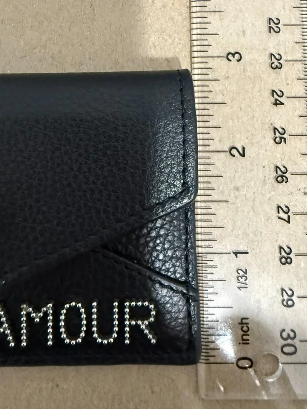 Zadig & Voltaire “Amour” Leather Wallet w/ Padlock & Chain - New